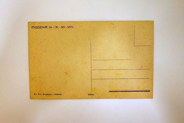 Cartolina Modena 36° Fanteria Cambio Bandiera Foto Lusvardi 1930 Originale