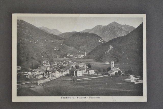 Cartolina Montagna Alpi Trento Trentino Tiarno di Sopra Panorama 1929