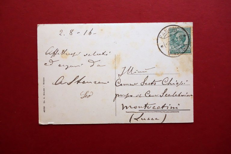 Cartolina Monte Cimone Chiesa e R. Osservatorio a Colori Viaggiata …