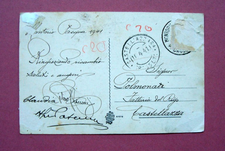 Cartolina Montorio di Sorano 1941 viaggiata | Immagine Gallery 2