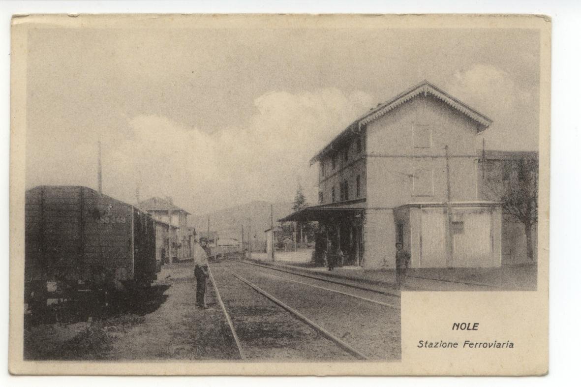 Cartolina Nole Stazione Ferroviaria non viaggiata | Immagine principale