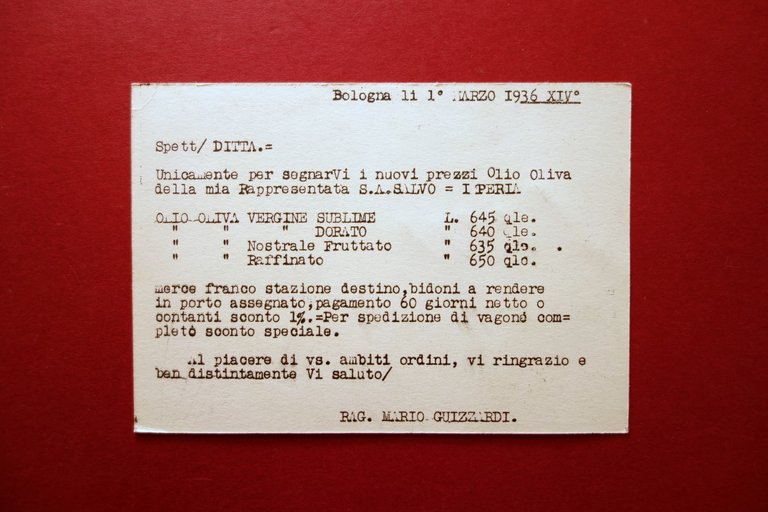 Cartolina Originale Salviol Dentifricio Profumeria Lanza Gros Monti Torino 1936 | Immagine Gallery 2