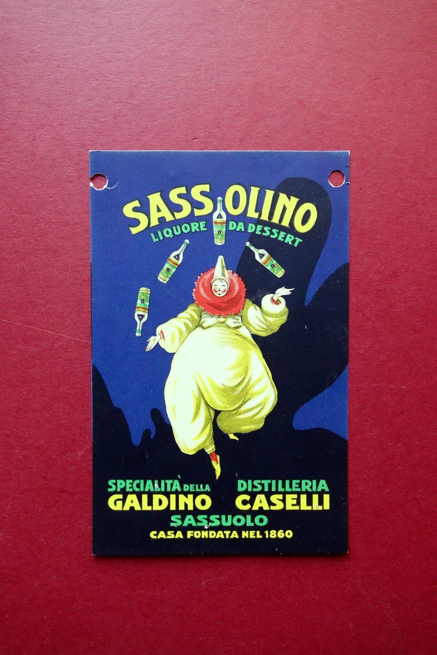 Cartolina Originale Sassolino Liquore Galdino Caselli Sassuolo Viaggiata 1938