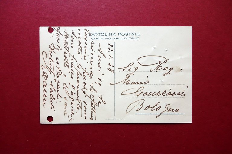 Cartolina Originale Sassolino Liquore Galdino Caselli Sassuolo Viaggiata 1938