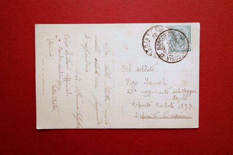 Cartolina Originale Sciatore Tricolore Esercito Viaggiata 1917 Grafica C. Maggi | Immagine Gallery 2