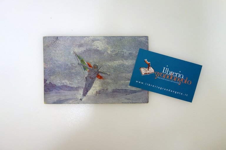 Cartolina Originale Sciatore Tricolore Esercito Viaggiata 1917 Grafica C. Maggi | Immagine Gallery 3