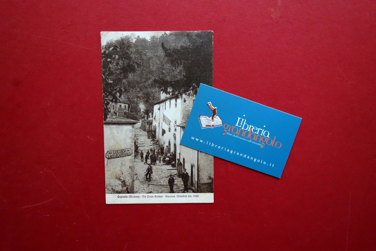 Cartolina Ospitale Via Croce Arcana Locanda Scaffaiolo Viaggiata 1928 Modena | Immagine principale