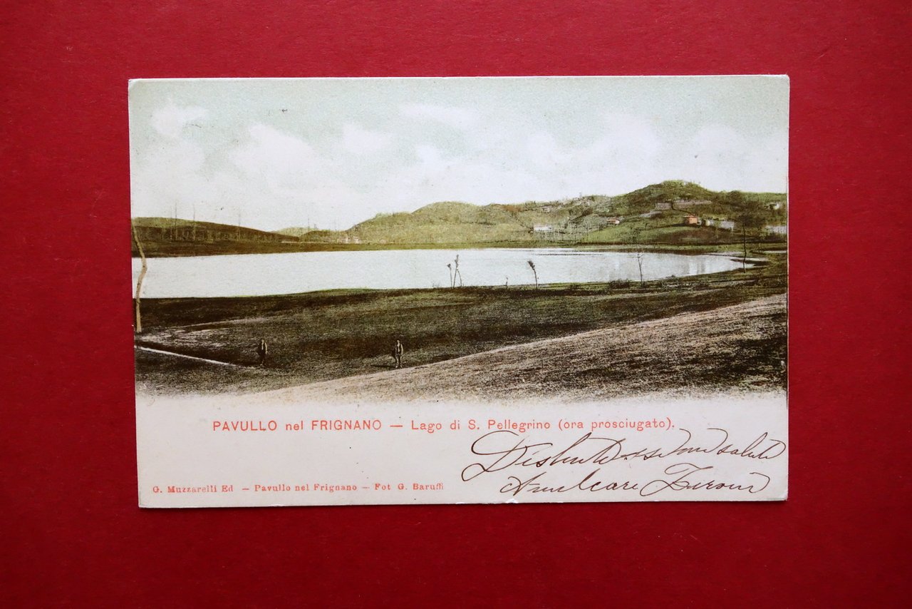 Cartolina Pavullo nel Frignano Modena Lago di S. Pellegrino Prosciugato …