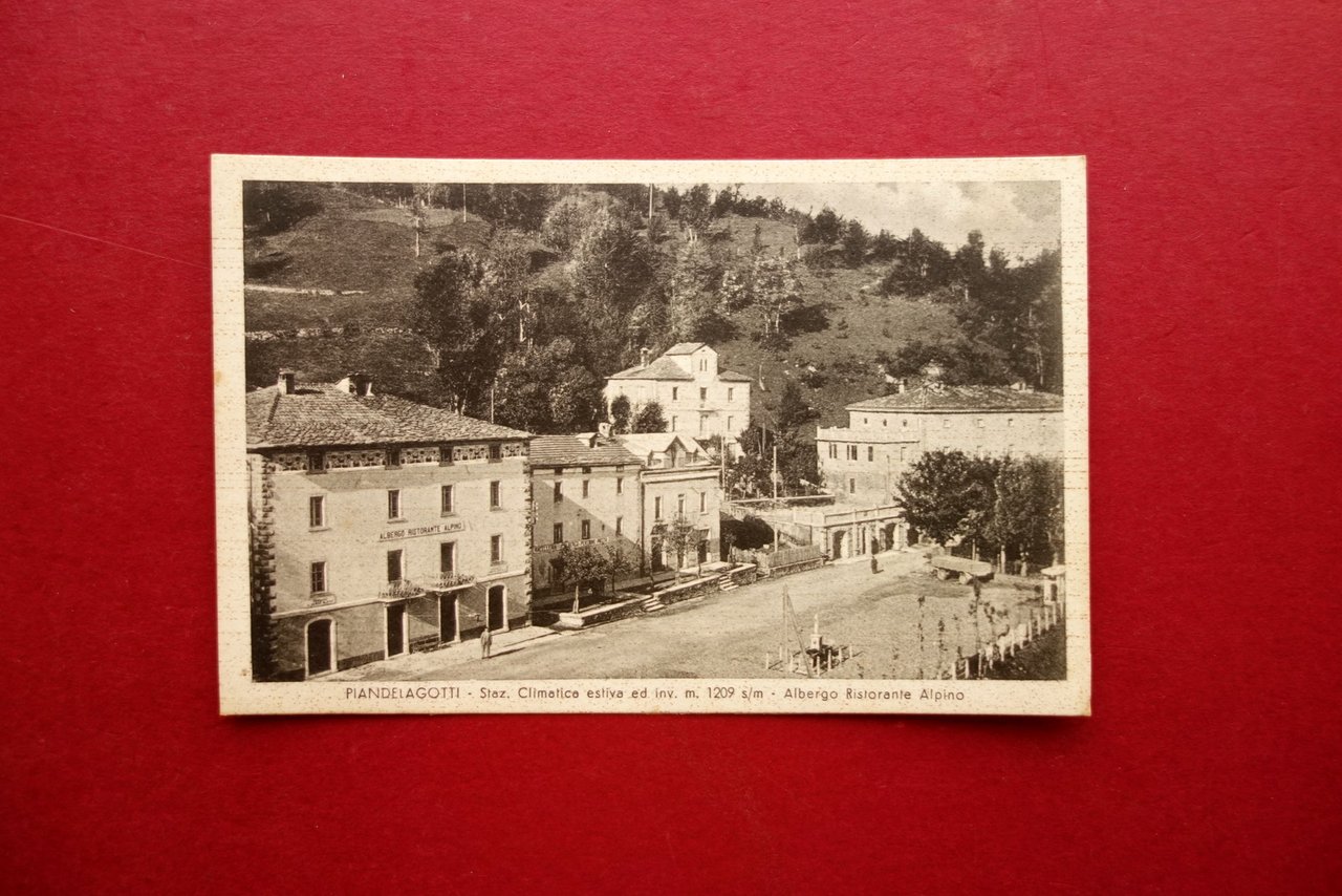 Cartolina Piandelagotti Albergo Ristorante Alpino Non Viaggiata 1944 Modena