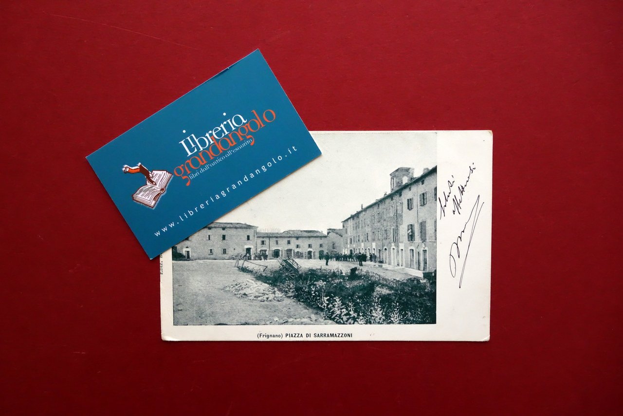 Cartolina Piazza di Serramazzoni Viaggiata 1902 Frignano Appennino Modena | Immagine principale