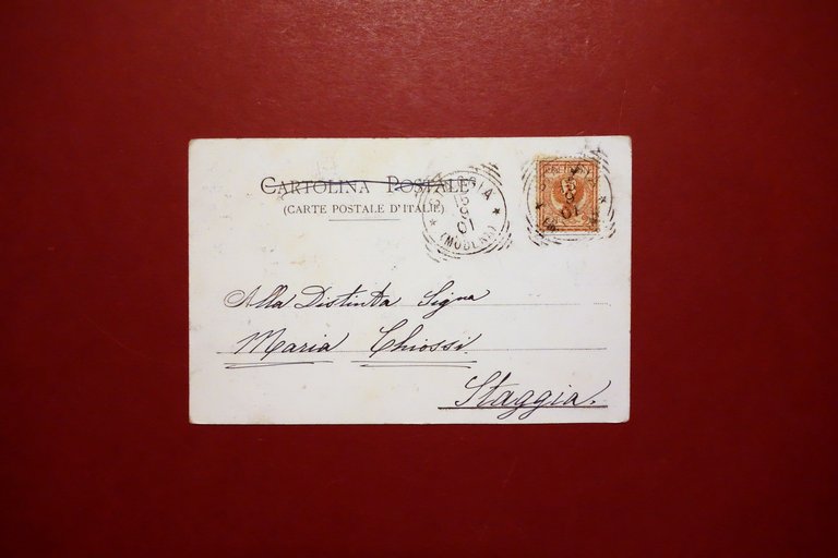 Cartolina Pieve di Albareto Modena Restauri 4∞ Centenario Confraternita 1901 | Immagine Gallery 2