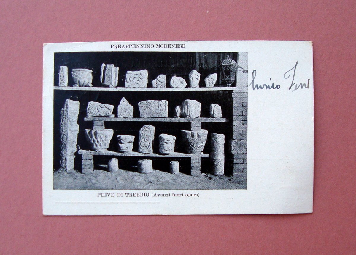 Cartolina Pieve di Trebbio Preappennino Modenese 1900 viaggiata | Immagine principale