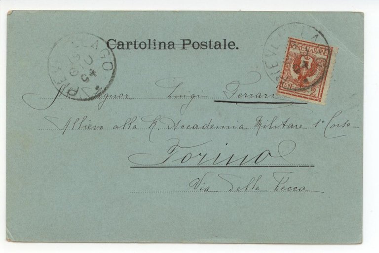 Cartolina Pievepelago Albergo Posta 1904 viaggiata Modena | Immagine Gallery 2