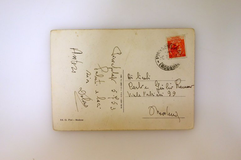 Cartolina Pievepelago Modena Centrale Elettrica Ponte Modino Viaggiata 1953