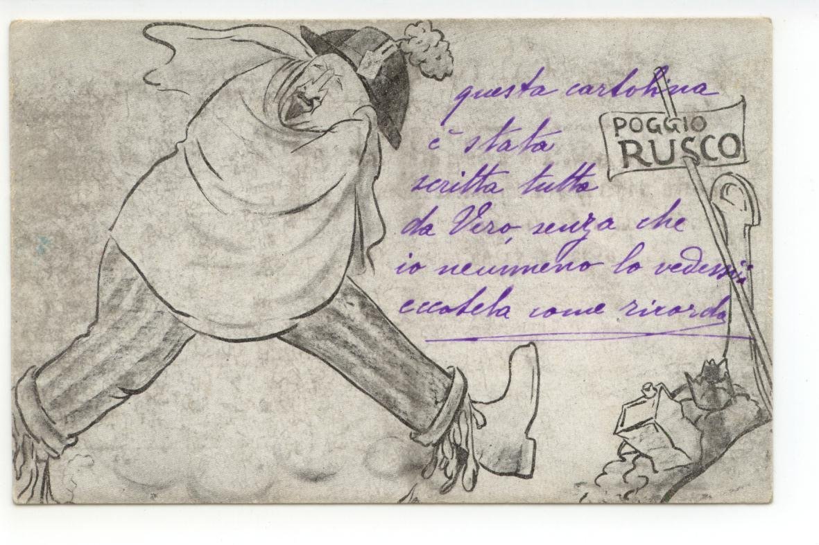 Cartolina Poggio Rusco Farmacista viaggiata in busta politica