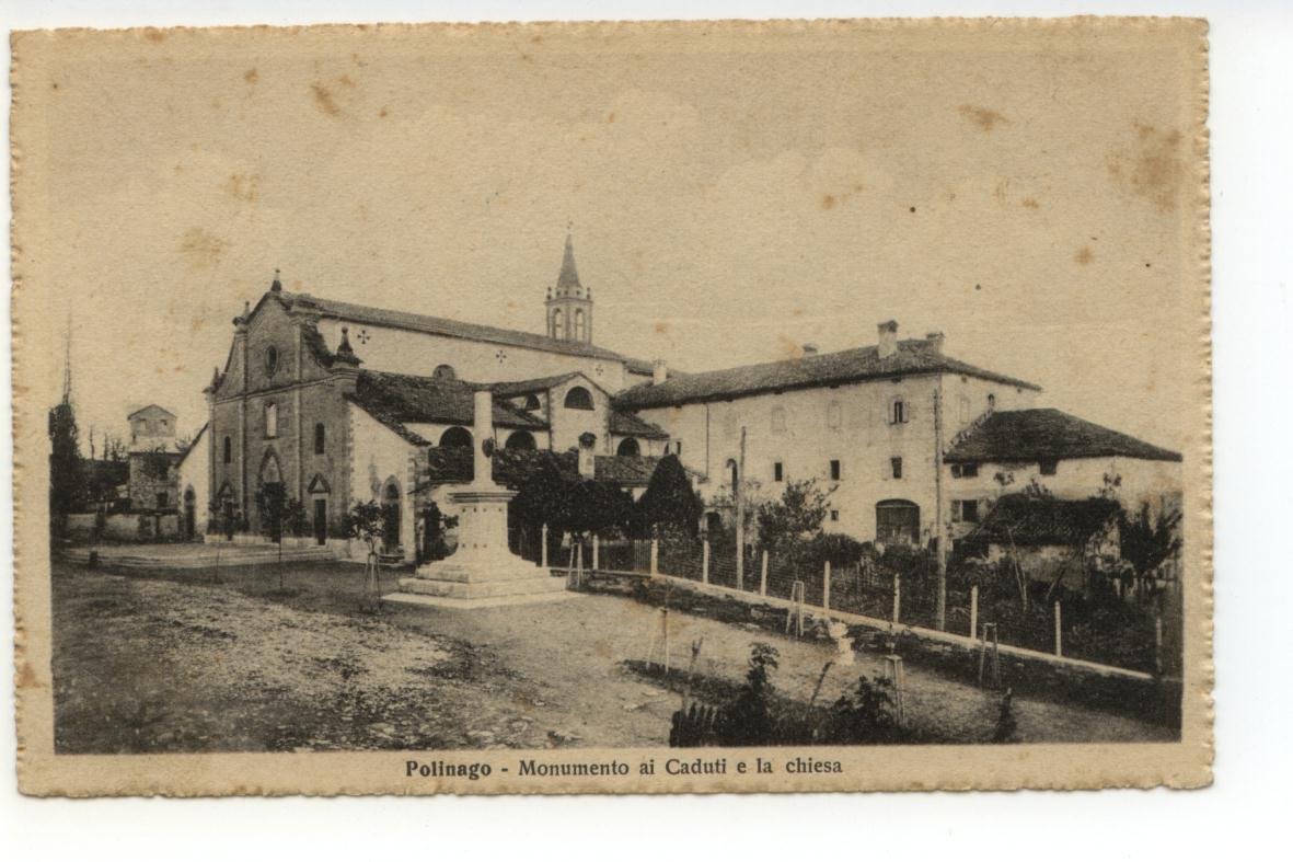Cartolina Polinago Monumento ai Caduti e La Chiesa non viaggiata …
