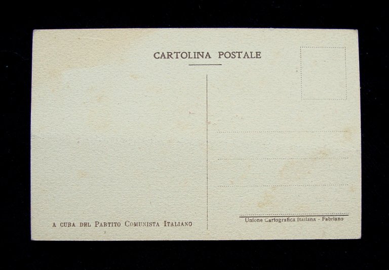 Cartolina politica P.C.I estirpare corruzione Votate Rara non viaggiata '40-'50