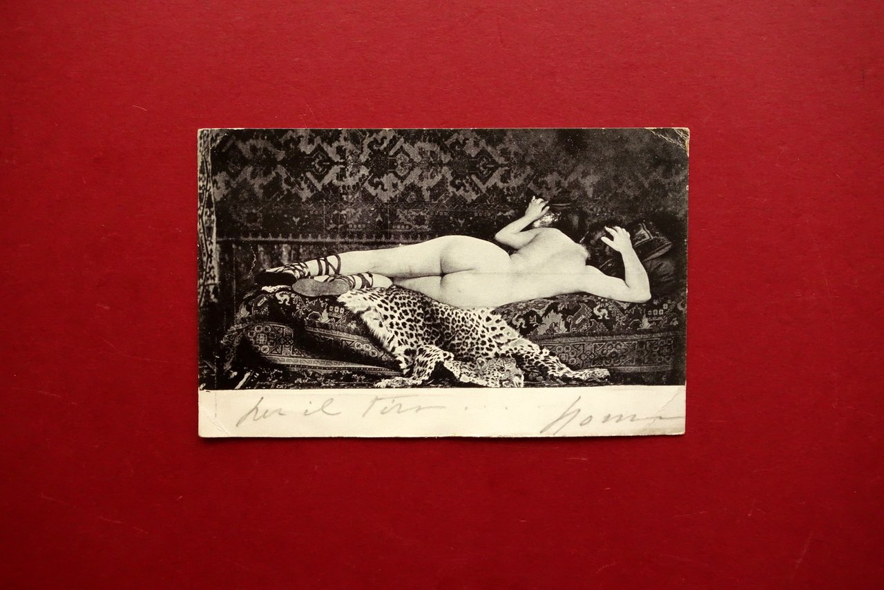 Cartolina Postale Nudo Femminile Erotica Viaggiata 1903 | Immagine principale