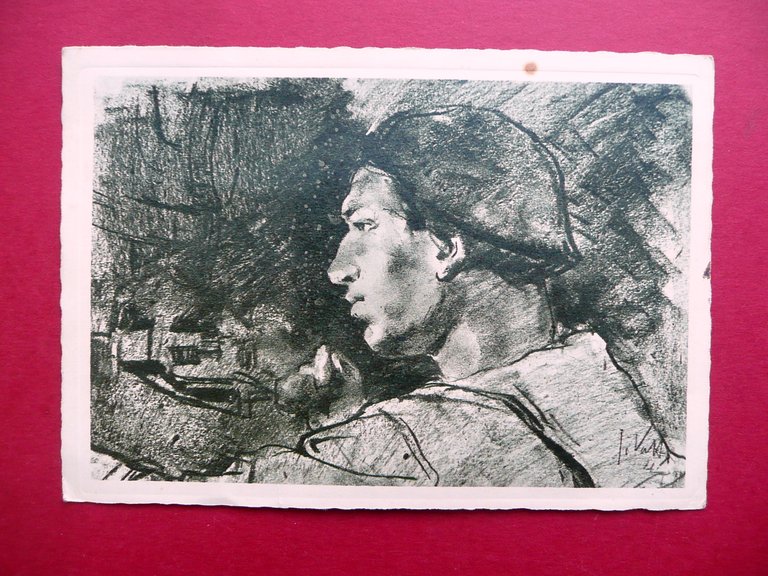 Cartolina Postale RSI Affrancatura Mista Illustrazione Sergio Vatteroni WW2 Rara