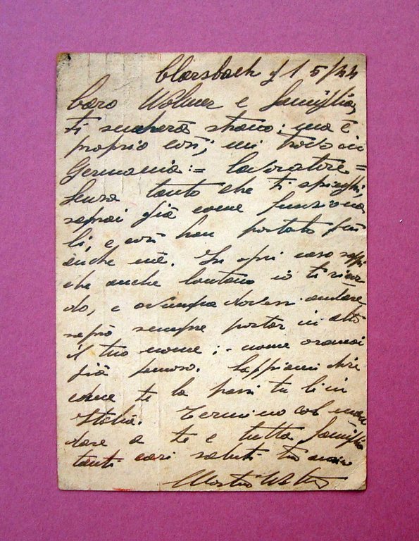 Cartolina Postkarte Clarsbach 9/5/1944 viaggiata RSI molto rara