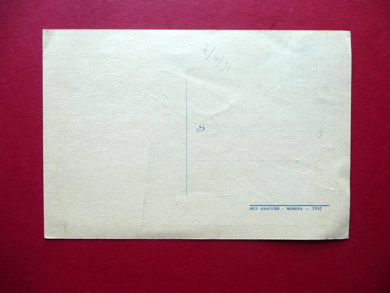 Cartolina Pubblicit‡ Quotidiano La Verit‡ Modena PCI 1950 Rara Originale