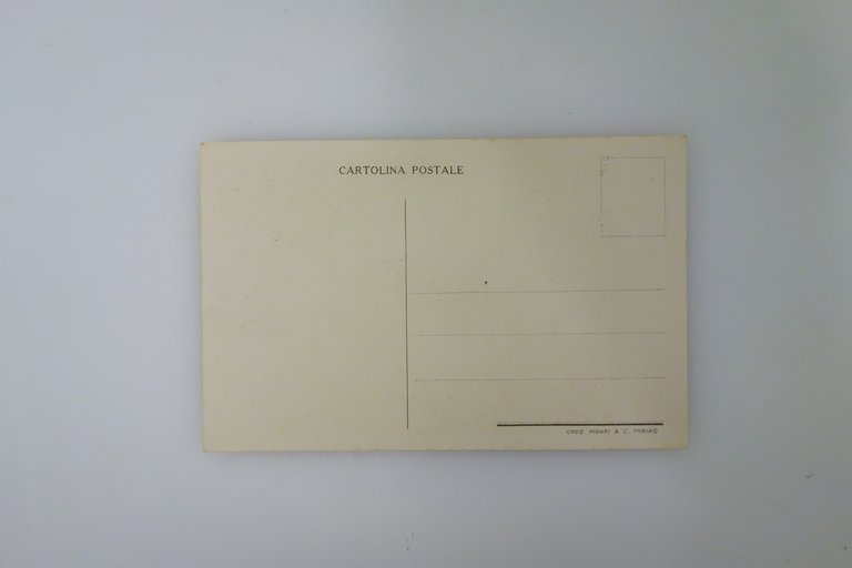 Cartolina Pubblicitaria Lubrificanti FIAT Fiera di Milano 1930 Nizzoli Gros | Immagine Gallery 2