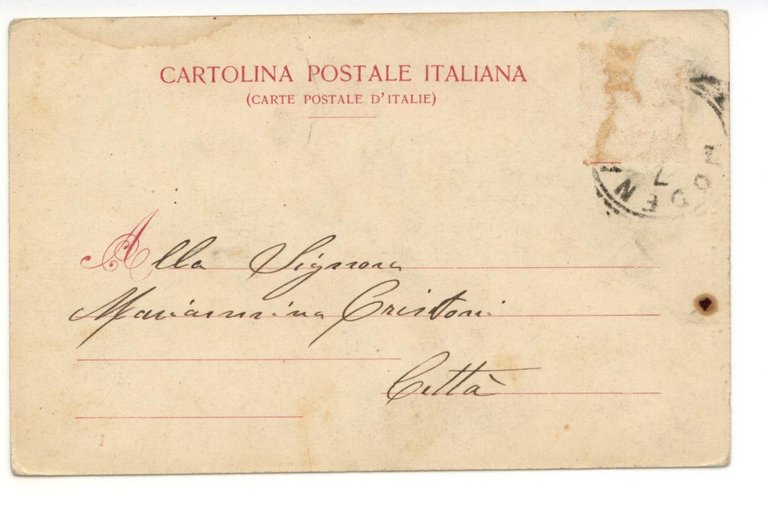 Cartolina Reggio Emilia Barriera S. Stefano 1901 viaggiata