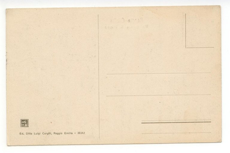 Cartolina Reggio Emilia Via Emilia S. Pietro non viaggiata Calesse