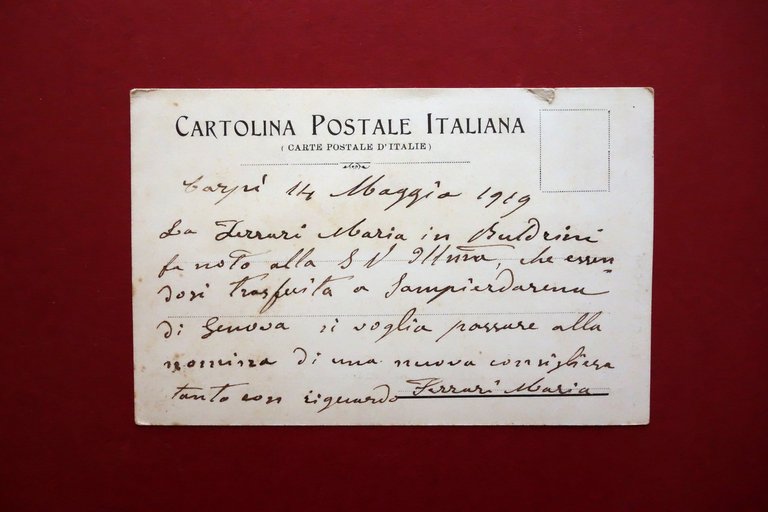Cartolina Ricordo delle Nuove Campane di S. Bernardino Carpi 16/10/1902 …