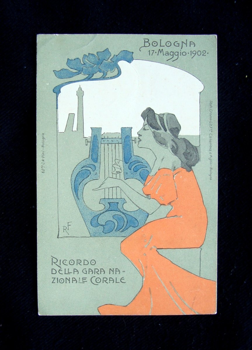 Cartolina Ricordo Gara Nazionale Corale Bologna 17 Maggio 1902 R …