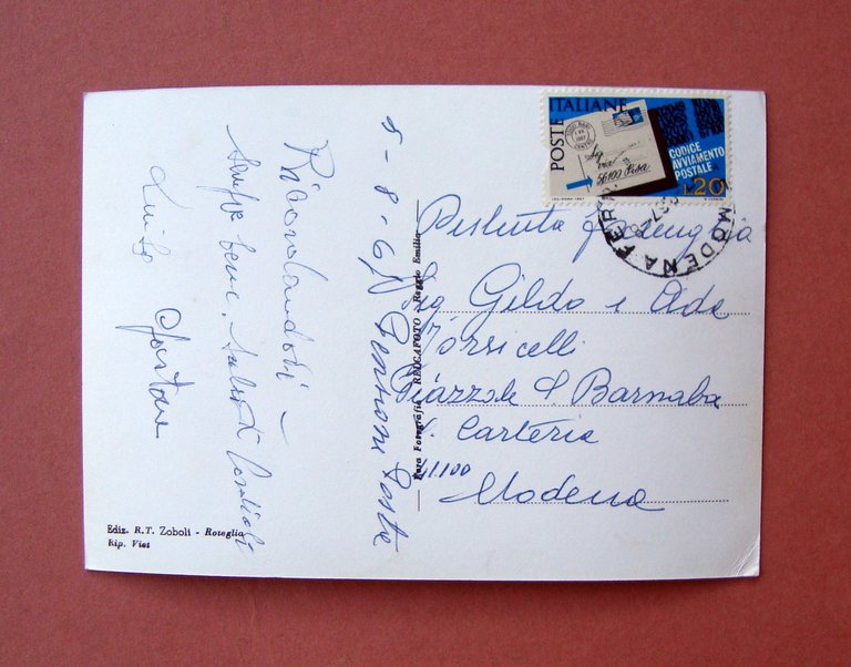 Cartolina Roteglia Reggio Emilia 1967 Panorama viaggiata | Immagine Gallery 2