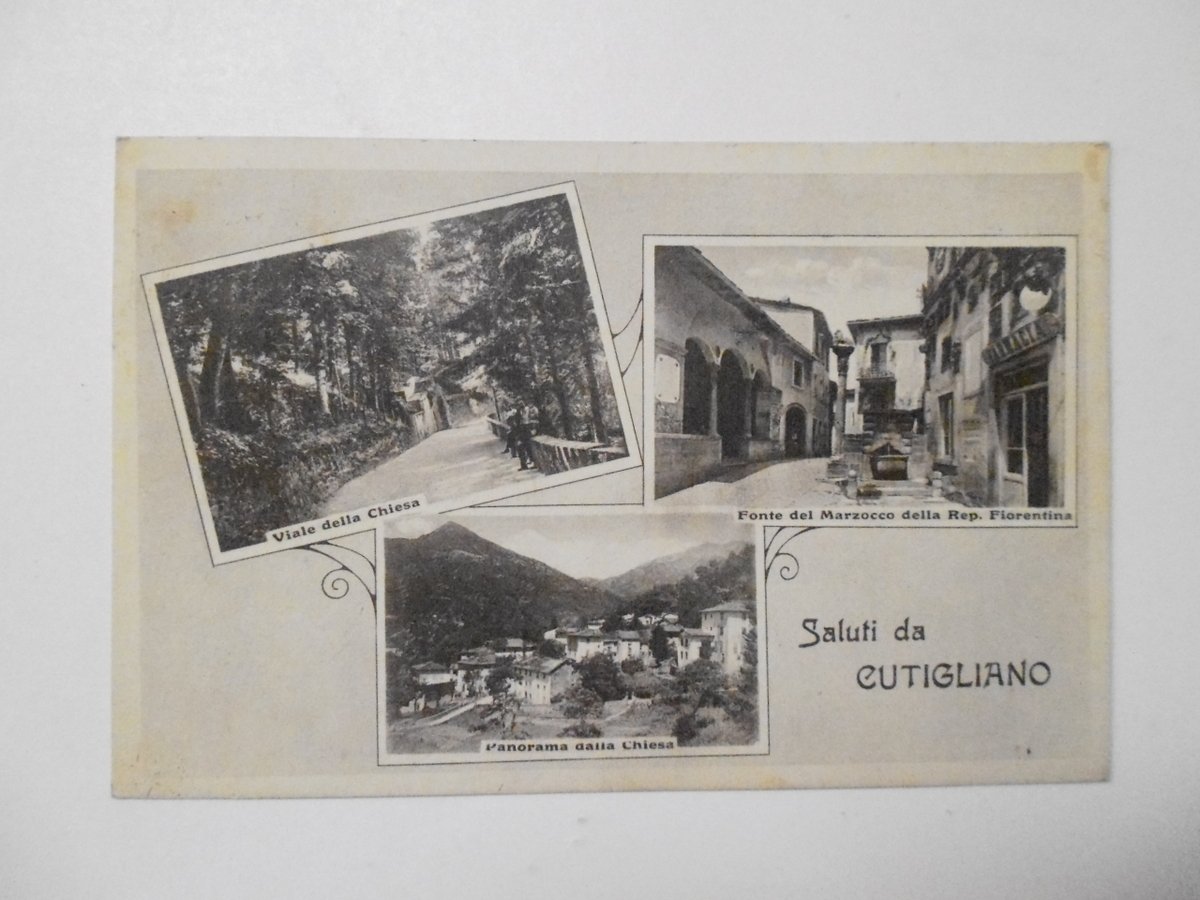 Cartolina Saluti da Cutigliano 1933 viaggiata Pistoia