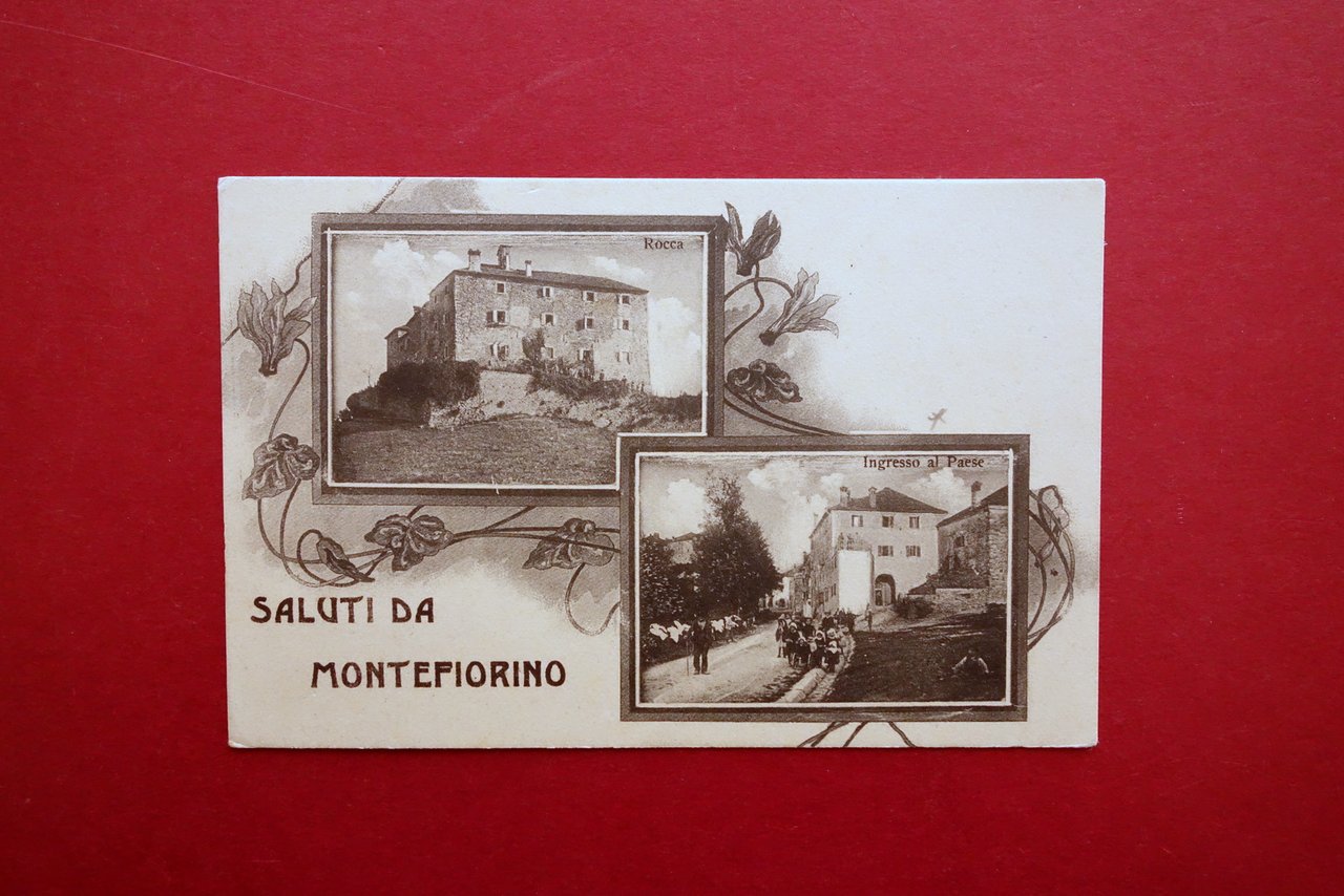 Cartolina Saluti da Montefiorino Rocca Ingresso al Paese Viaggiata 1912 … | Immagine principale