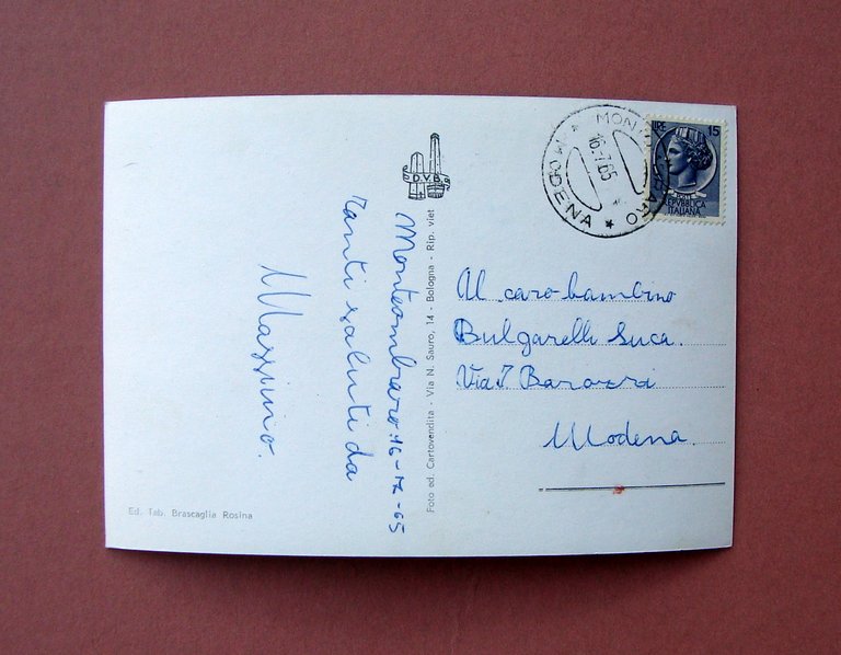 Cartolina Saluti da Monteombraro 1965 viaggiata | Immagine Gallery 2