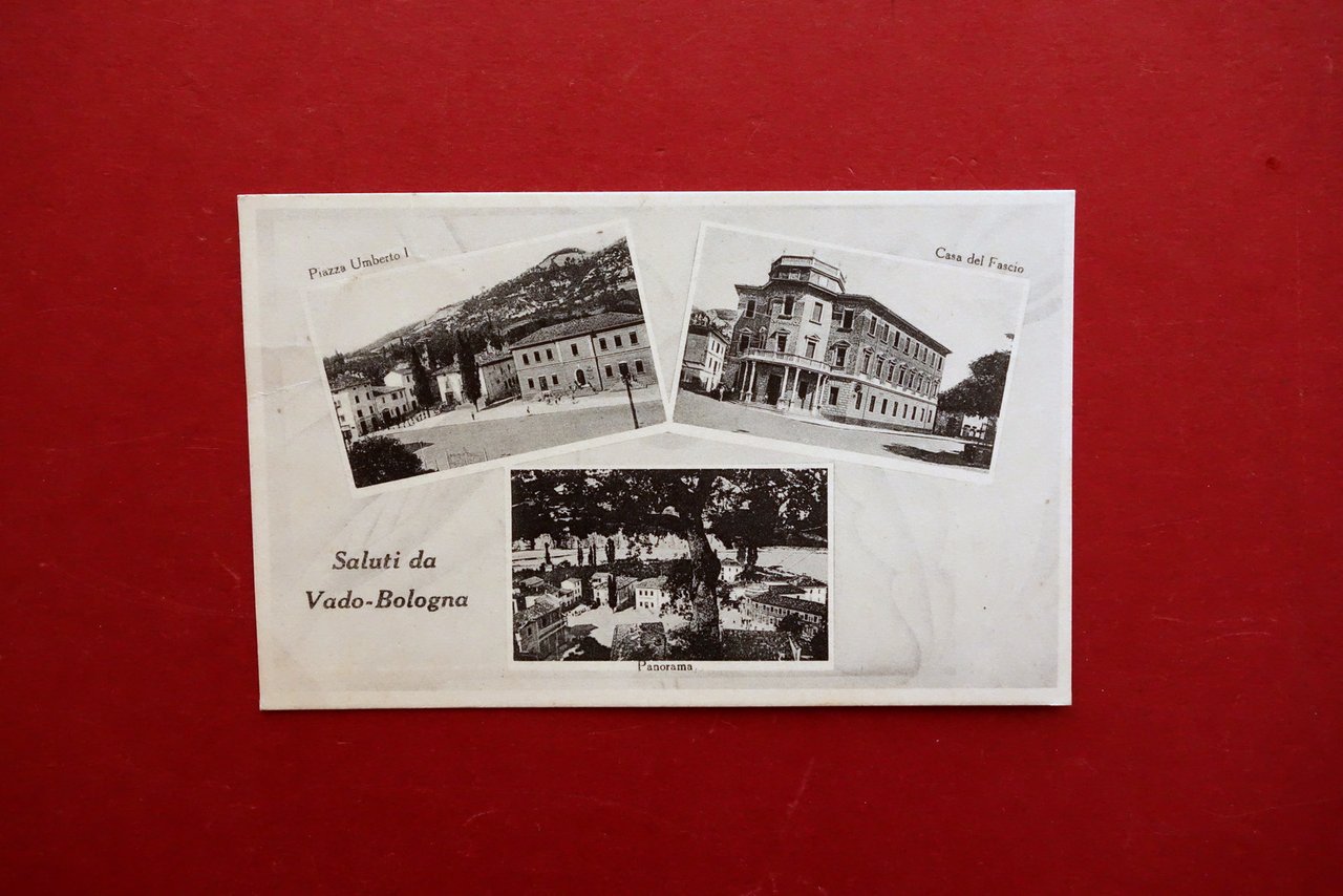 Cartolina Saluti da Vado Bologna Piazza Casa del Fascio Panorama … | Immagine principale