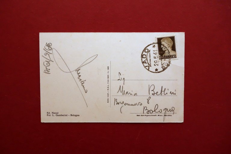 Cartolina Saluti da Vado Bologna Piazza Casa del Fascio Panorama … | Immagine Gallery 2