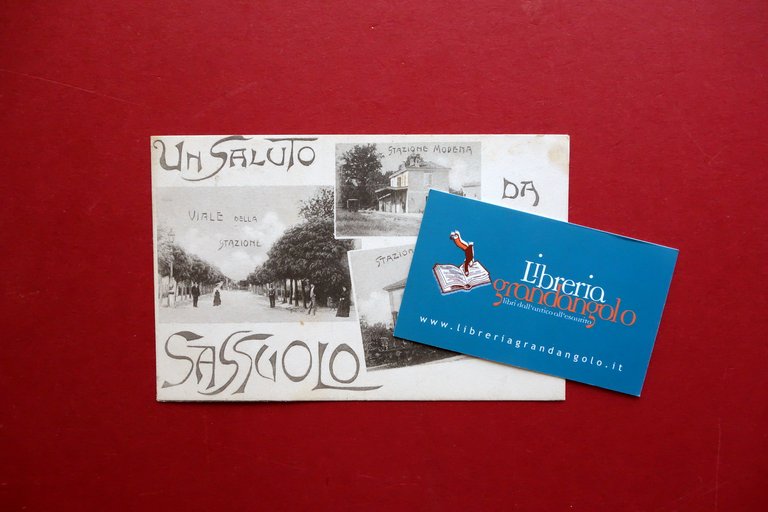 Cartolina Saluto da Sassuolo Stazione Treni Modena Reggio Emilia Viaggiata 1912