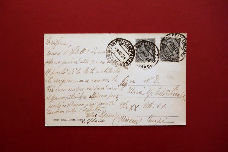 Cartolina San Felice sul Panaro via Onorio Ferraresi Modena Viaggiata … | Immagine Gallery 2