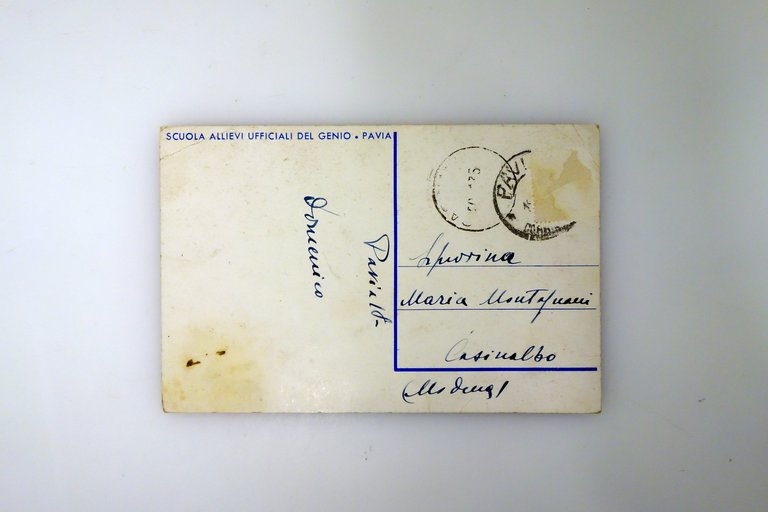 Cartolina Scuola Allievi Ufficiali del Genio Pavia Viaggiata 1935 | Immagine Gallery 2