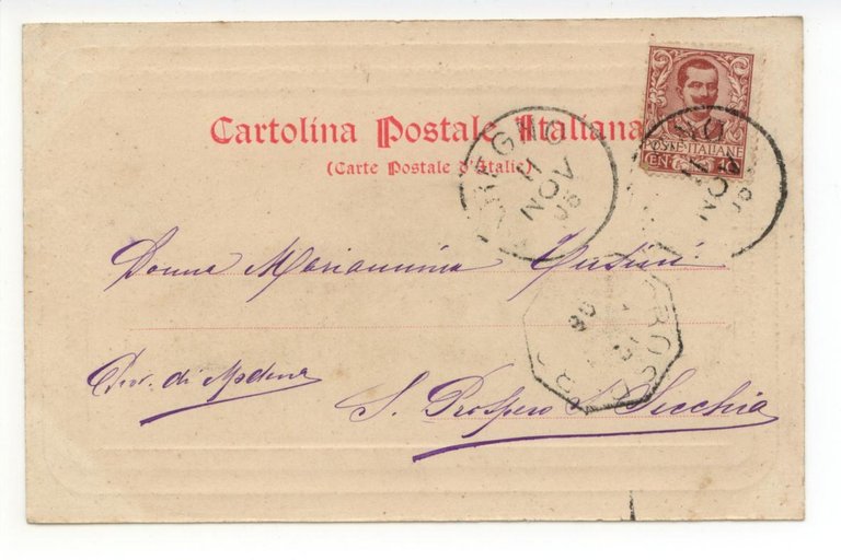 Cartolina Seregno Asilo Infantile Silvio Silva 1906 viaggiata Monza Brianza