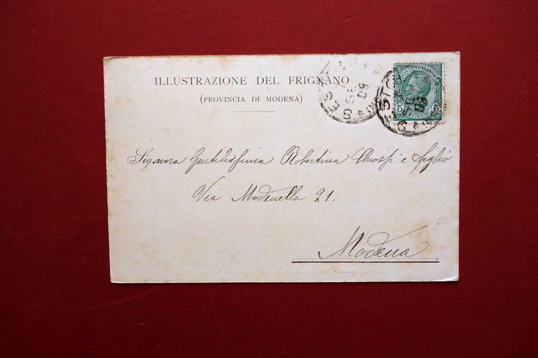 Cartolina Sestola Antica Residenza dei Governatori della Fortezza Viaggiata 1909