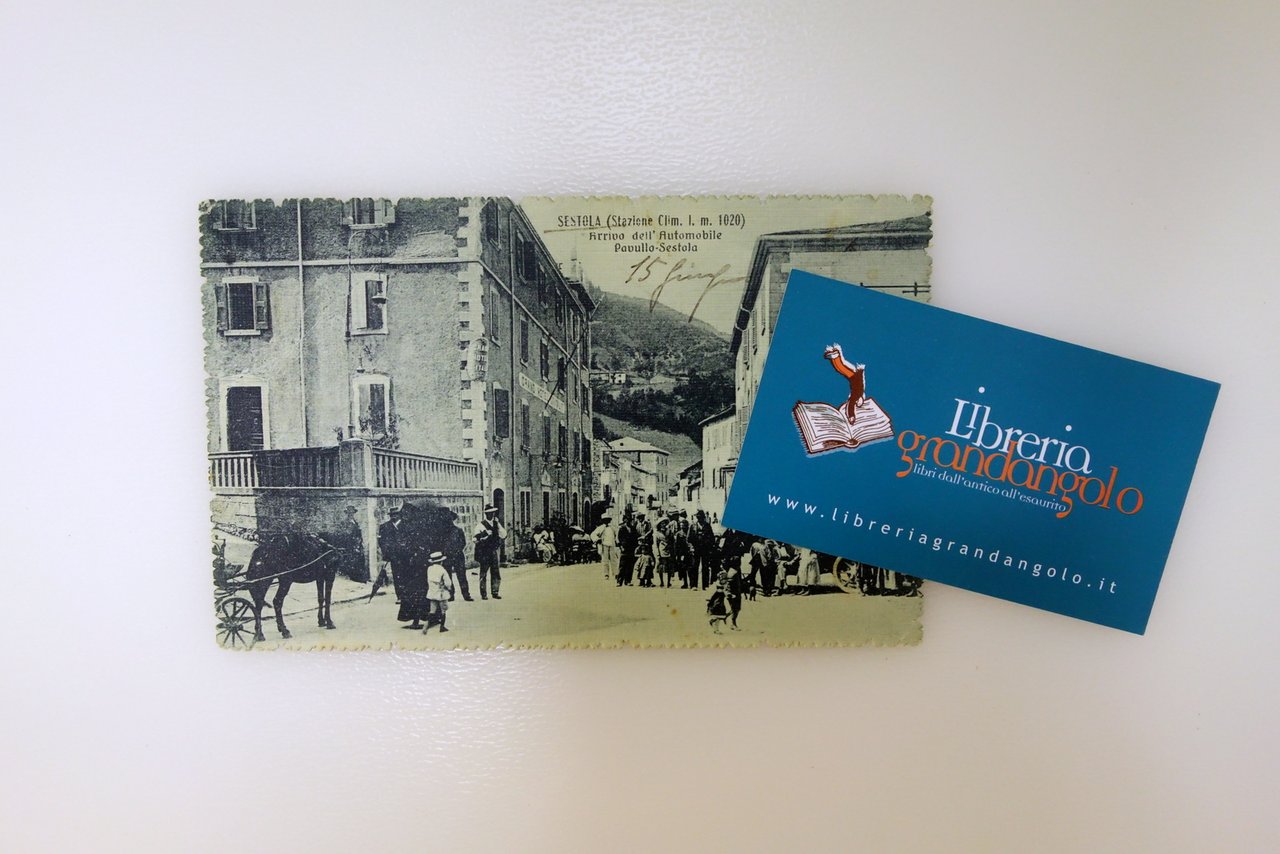 Cartolina Sestola Arrivo dell'Automobile Linea Pavullo Sestola Viaggiata 1916