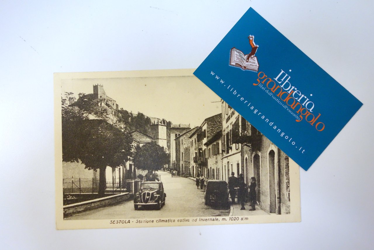 Cartolina Sestola veduta animata auto d'epoca non viaggiata primo '900 …