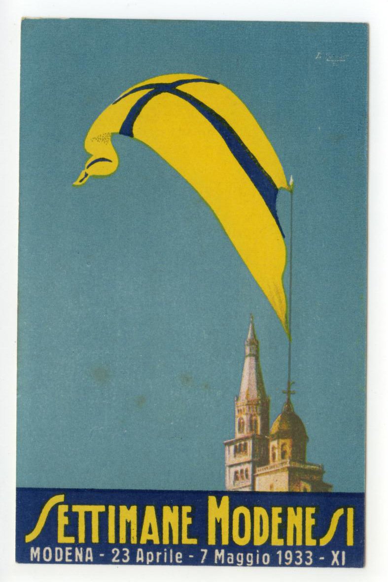 Cartolina Settimane Modenesi Modena Societ‡ Esposizione Fiera 1933 non viaggiata | Immagine principale