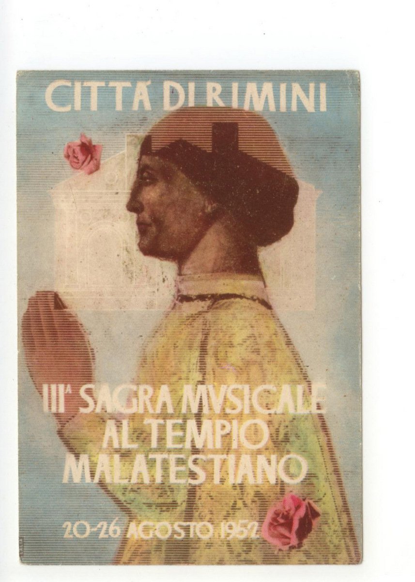 Cartolina Terza Sagra Musicale Al Tempio Malatestiano 1952 non viaggiata … | Immagine principale
