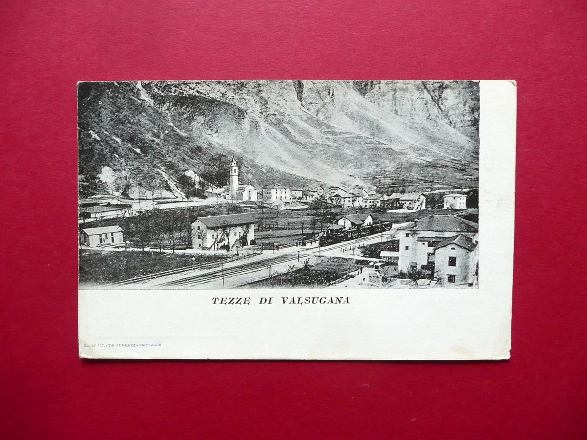 Cartolina Tezze di Valsugana Ferrazzi Originale Viaggiata 1916 Trentino