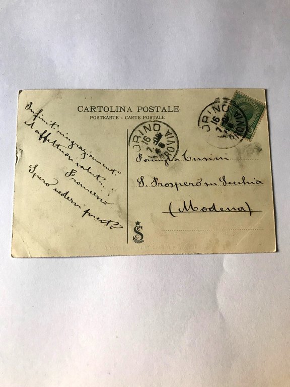 Cartolina Torino Il Mercato dei Rigattieri BalÚn Viaggiata 1906