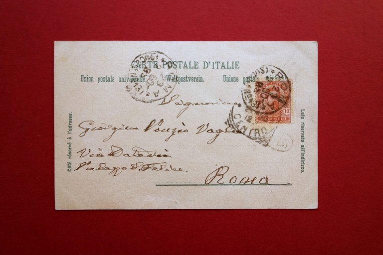 Cartolina Tosca 1∞ Rappresentazione Teatro Costanzi L'Irroy Champagne 1900 Stolz | Immagine Gallery 2