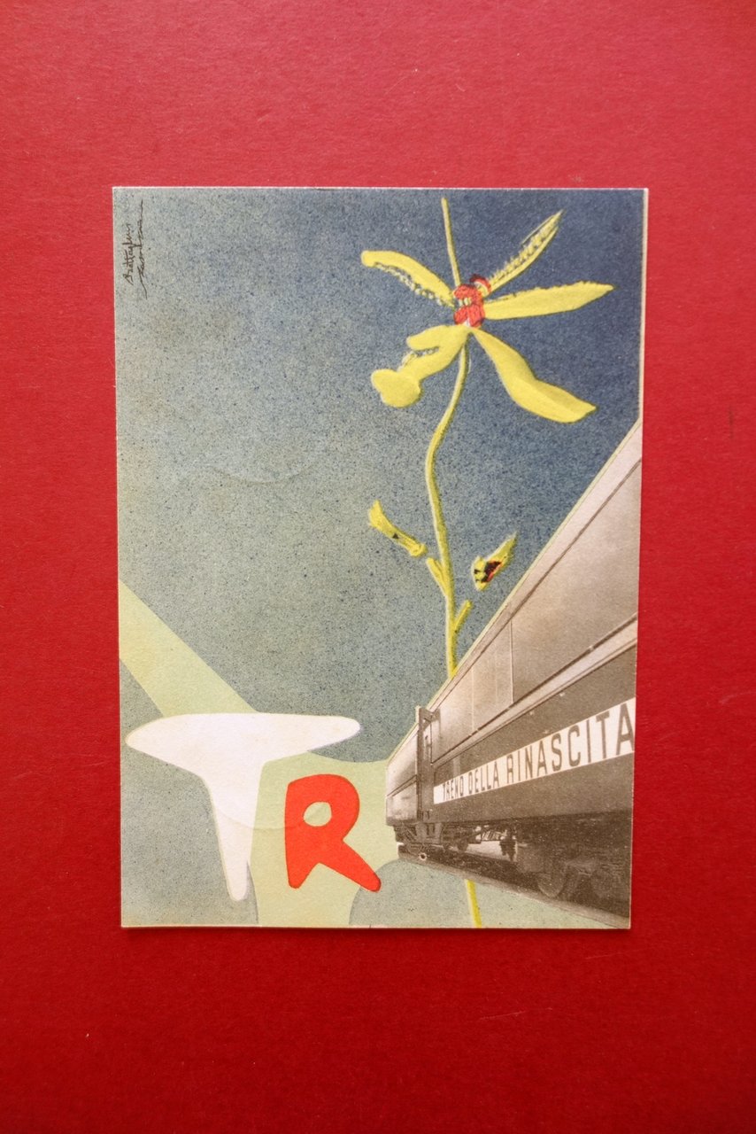 Cartolina Treno della Rinascita 1953 non viaggiata | Immagine principale