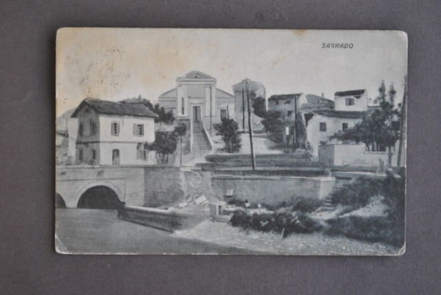 Cartolina Udine Sagrado Disegno Panorama 1917 | Immagine principale